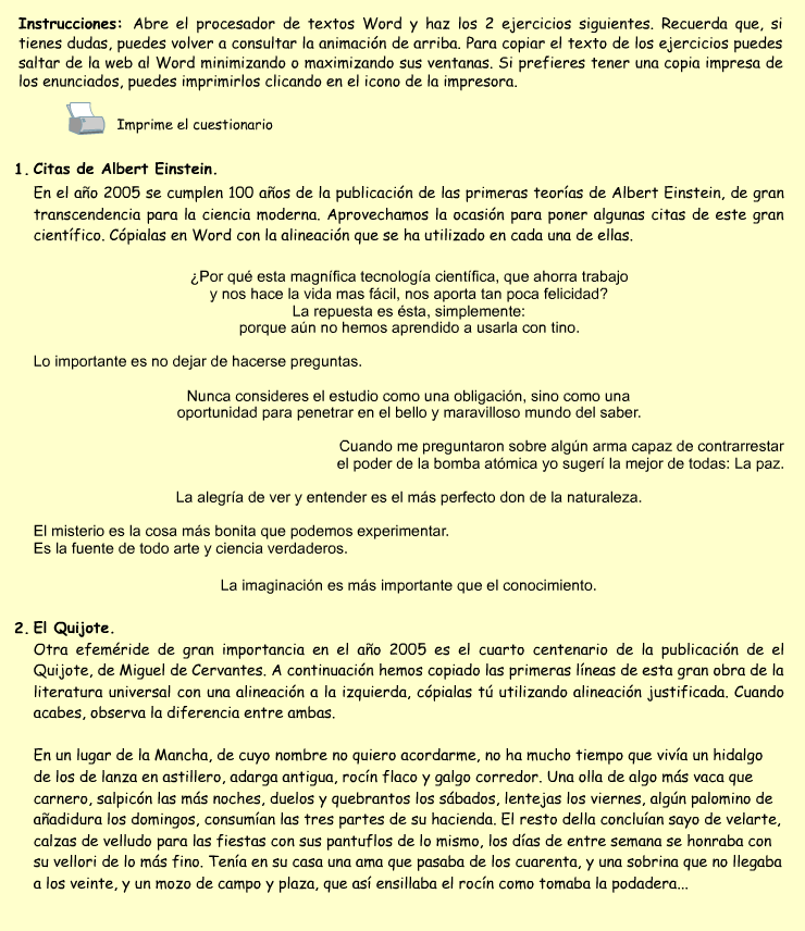 Alineación del texto